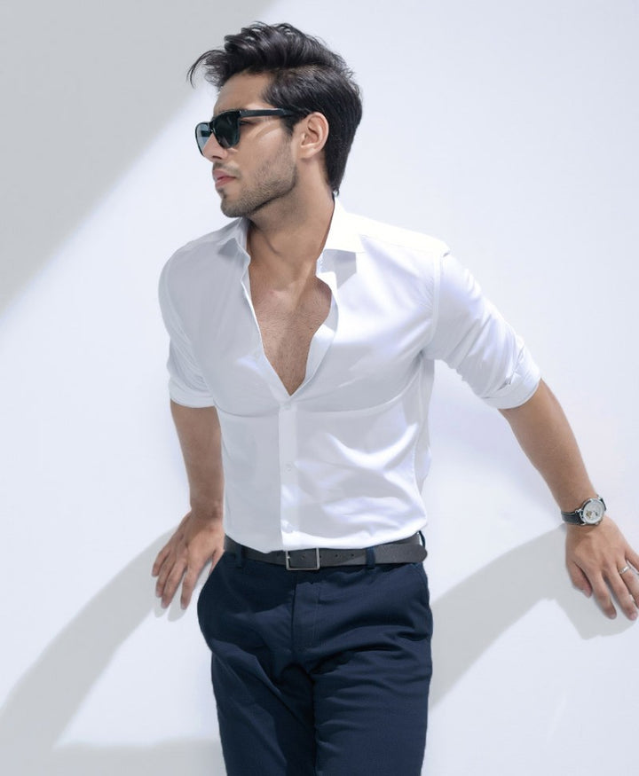 Pure White Shirt (Slim / Modern Fit)