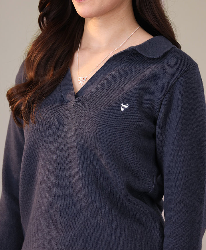 DK Blue POLO Sweater (Women)