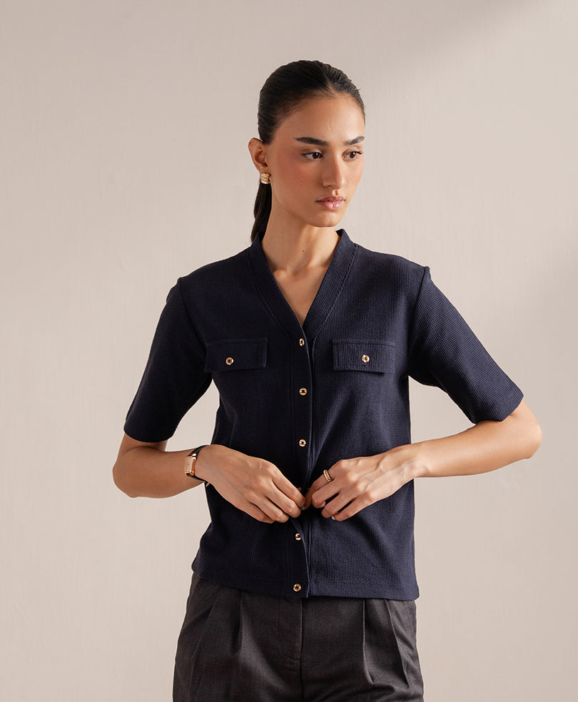 Navy Palermo Cardigan (Women)