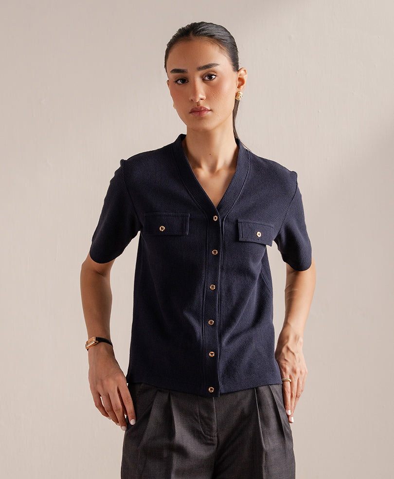 Navy Palermo Cardigan (Women)