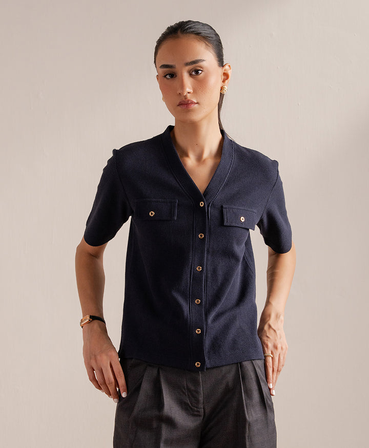 Navy Palermo Cardigan (Women)