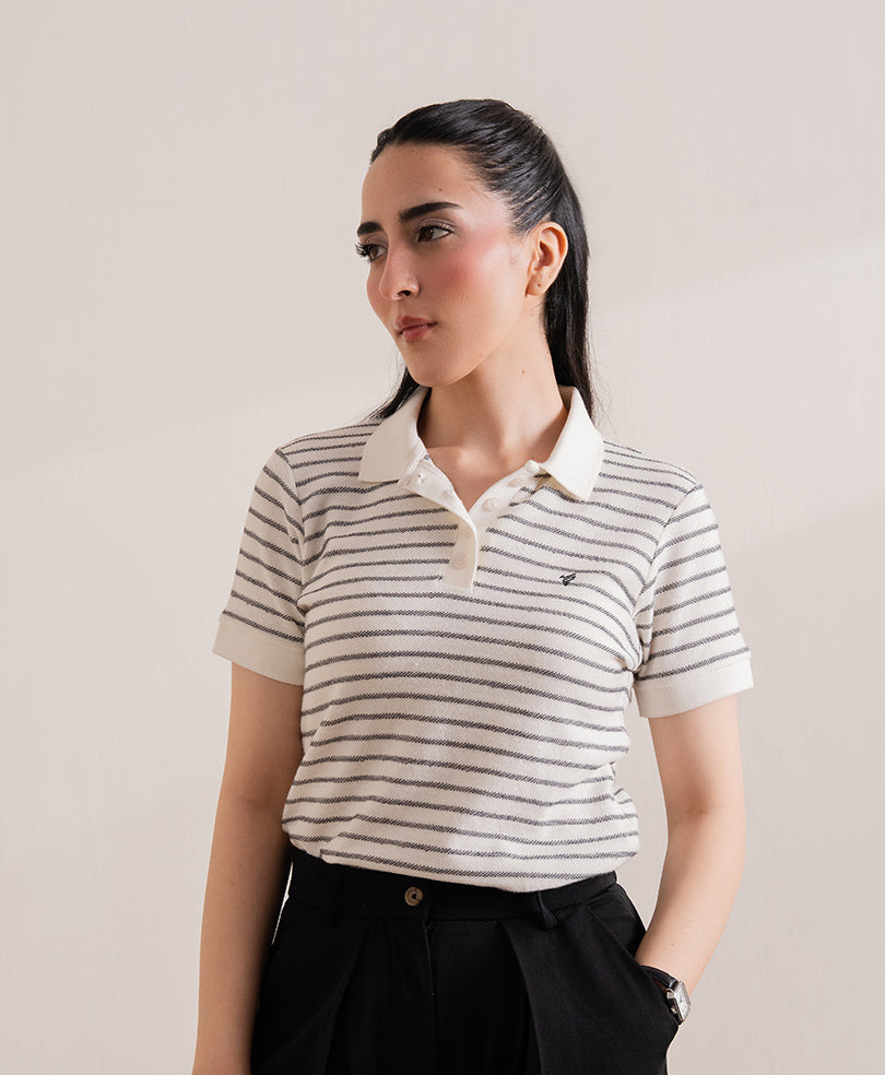 Modern Stripe POLO (Women)