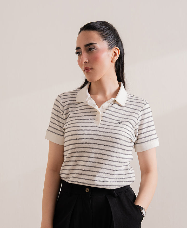 Modern Stripe POLO (Women)