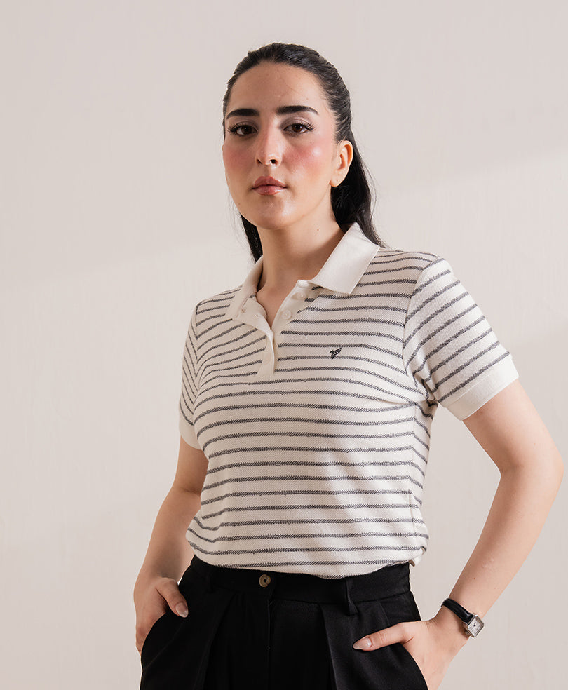 Modern Stripe POLO (Women)
