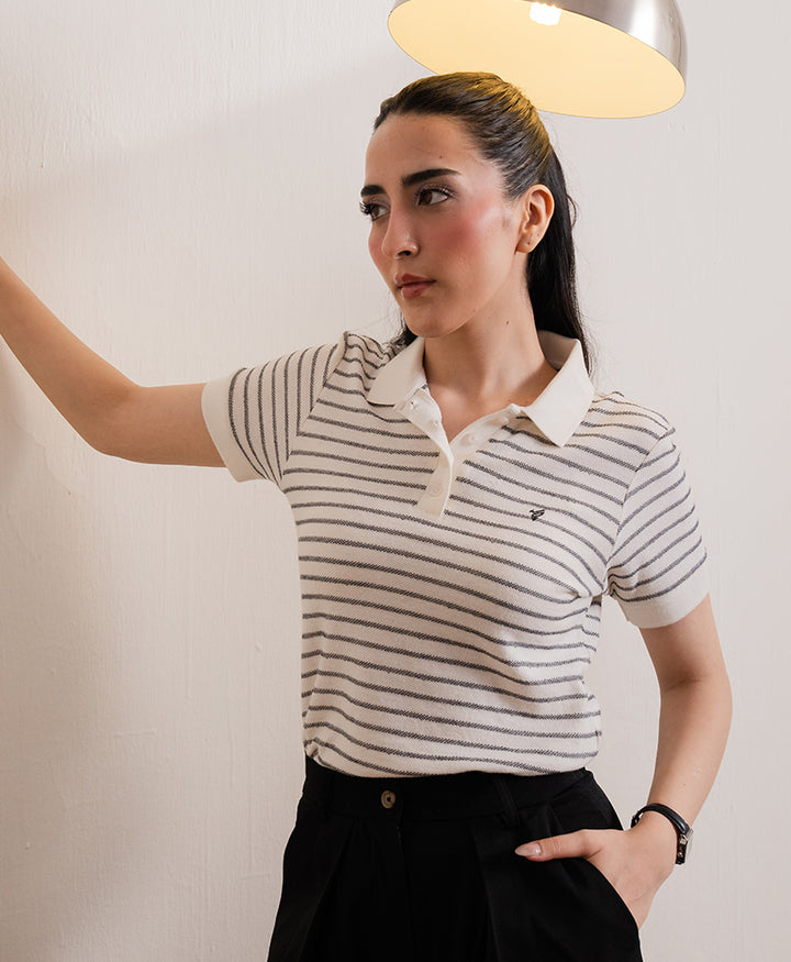 Modern Stripe POLO (Women)