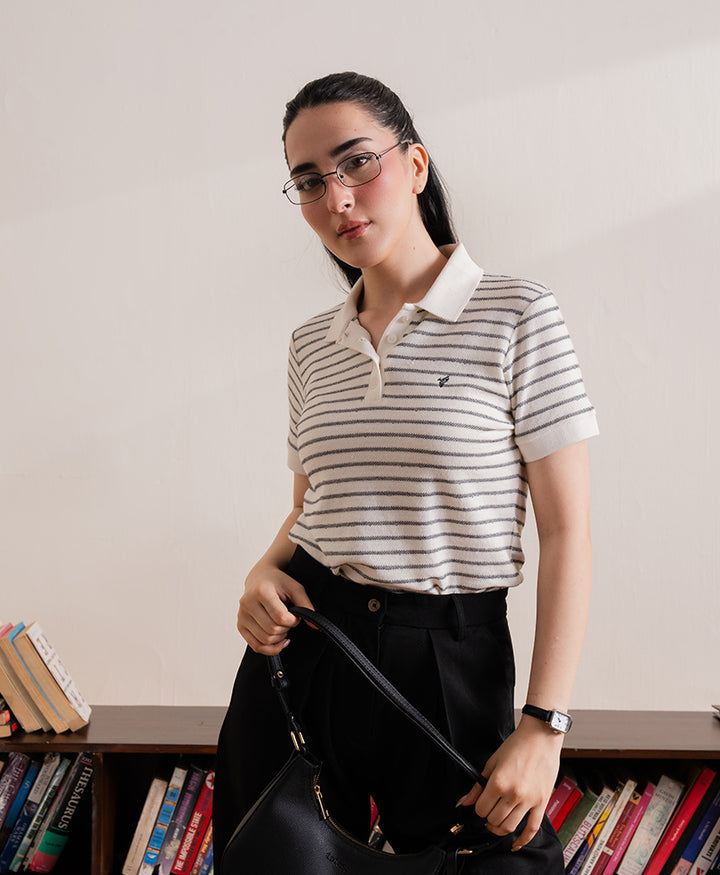 Modern Stripe POLO (Women)