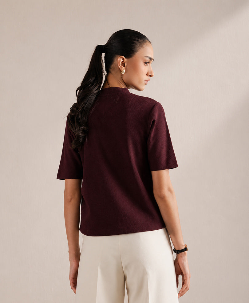 Burgundy Palermo Cardigan (Women)