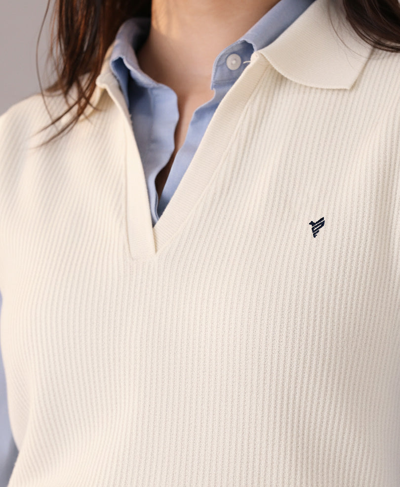 Cream Knit Top (Women)