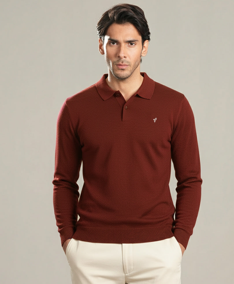 DK Rust Full Sleeve POLO