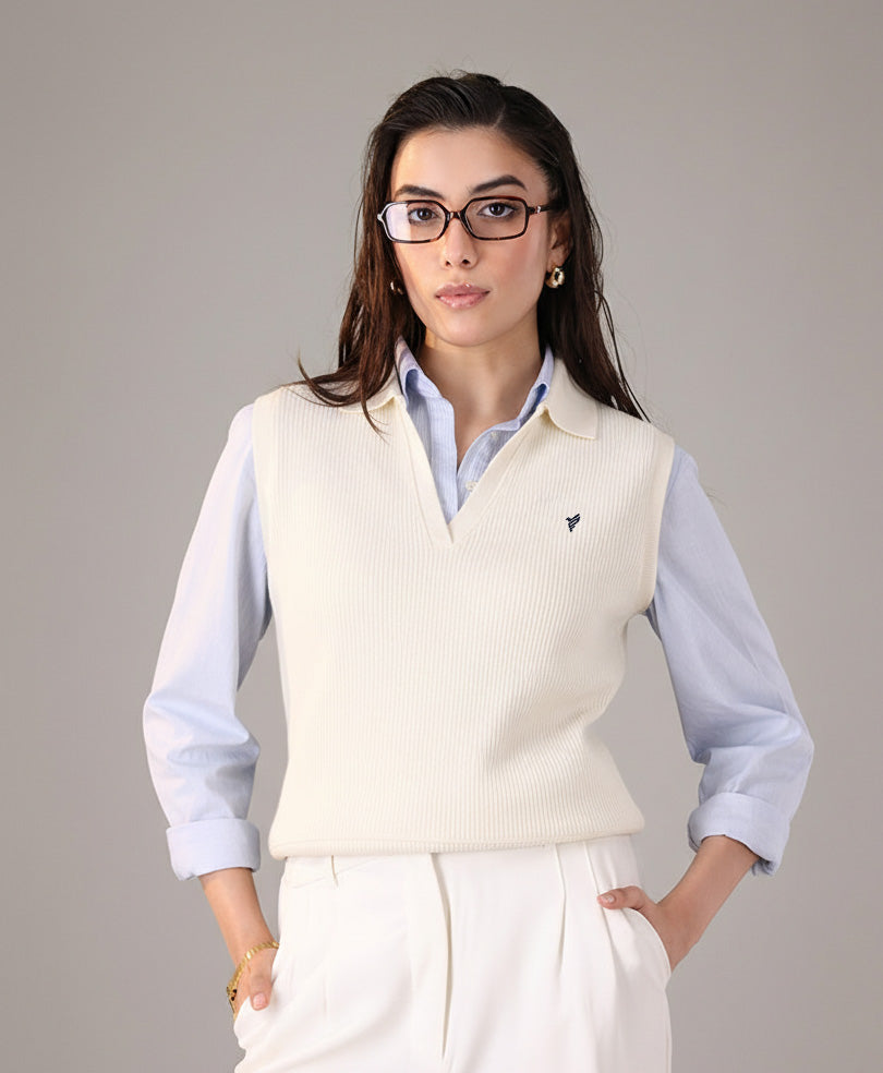 Cream Knit Top (Women)