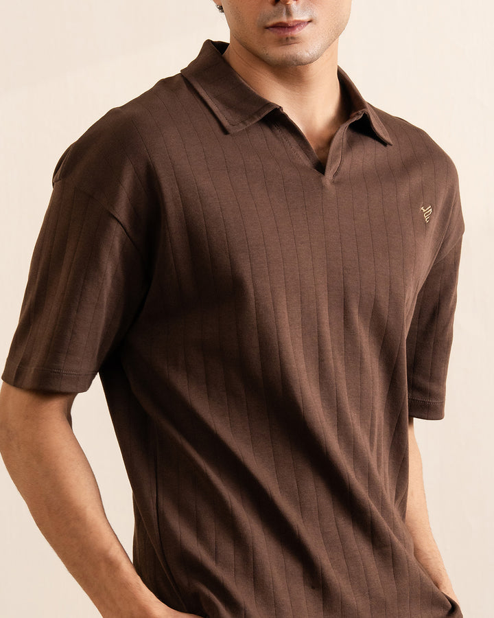 Chocolate Brown Drop Needle POLO