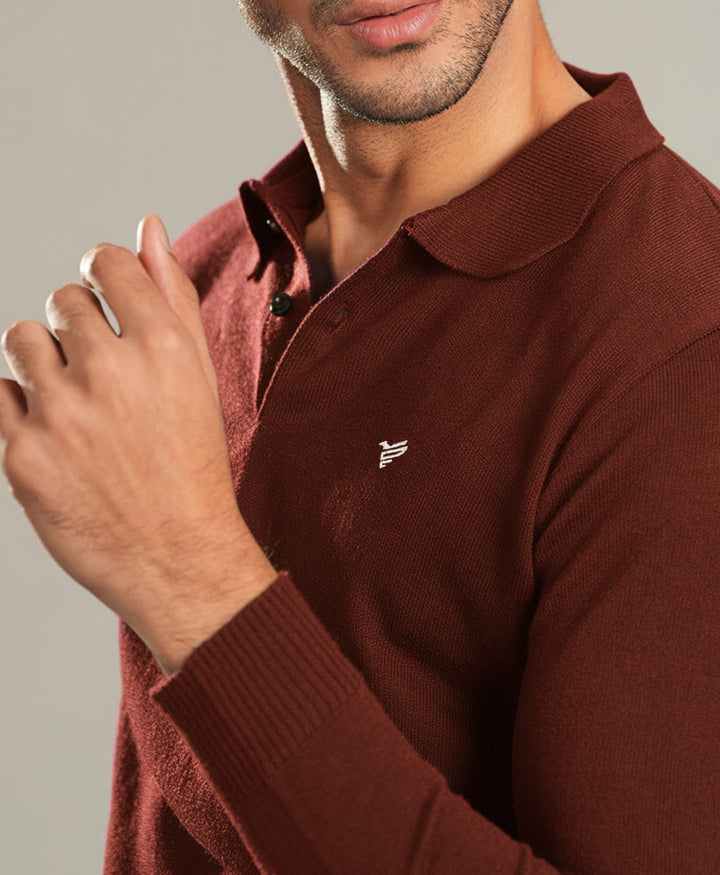 DK Rust Full Sleeve POLO