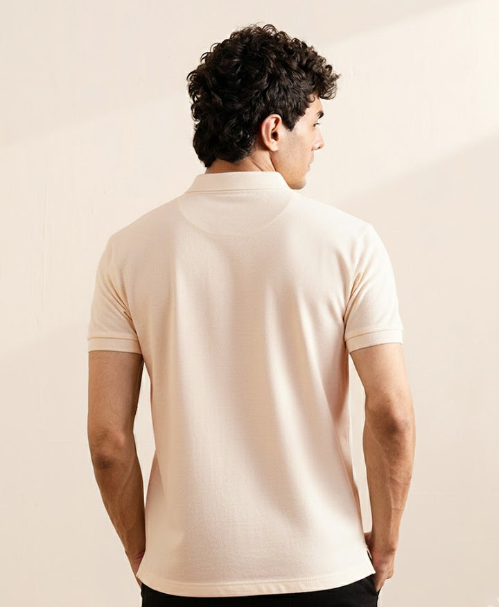 Cream Tan Knitted Shirt