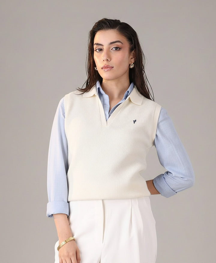 Cream Knit Top (Women)