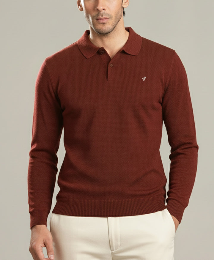 DK Rust Full Sleeve POLO