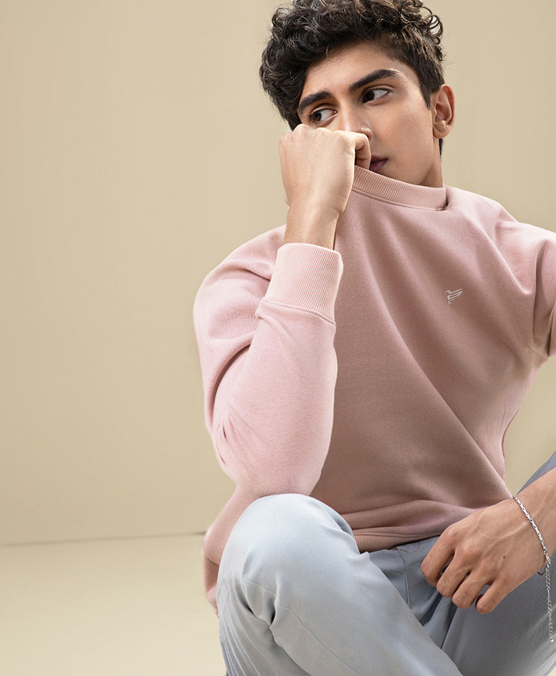 Pink Raglan Sweatshirt