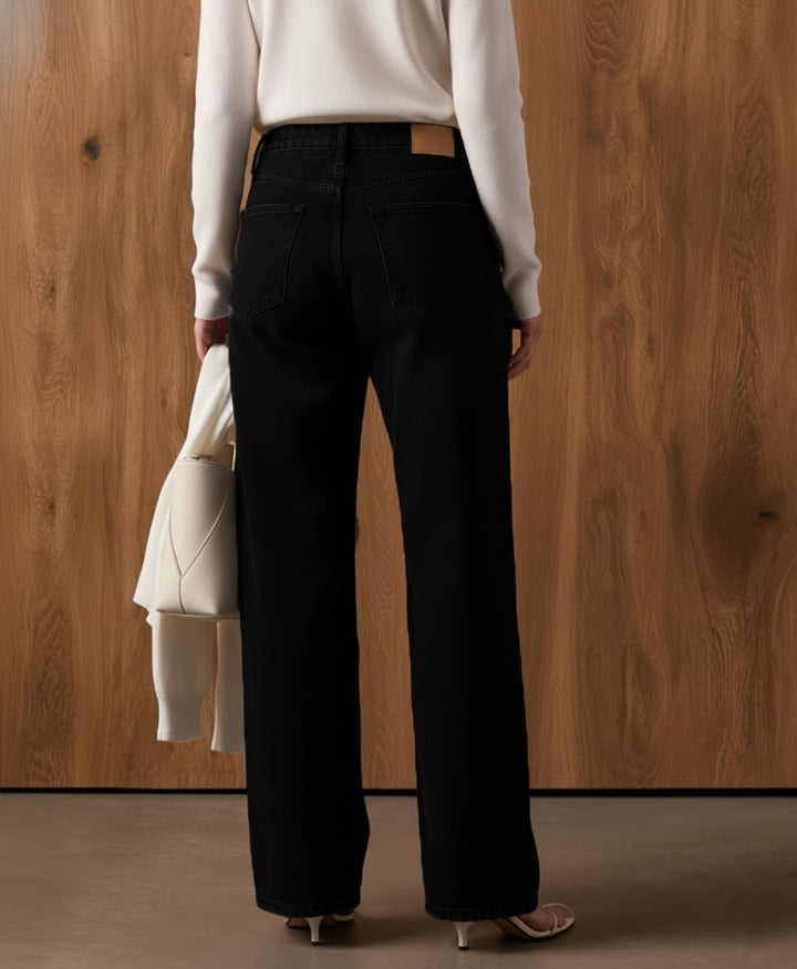 Black Wide Leg Jeans (Women)