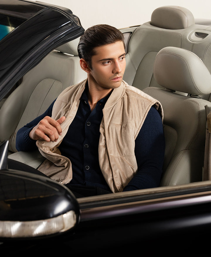 DK Navy Sweater Knit Cardigan POLO