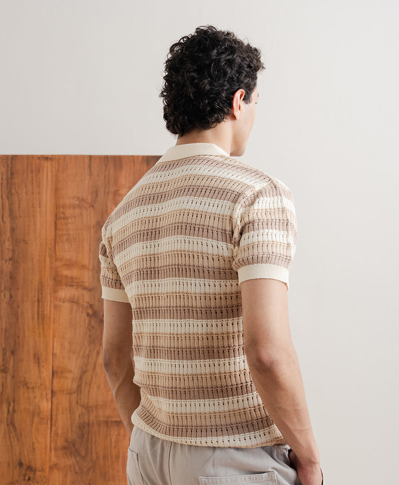 Tan Artisan POLO Cardigan