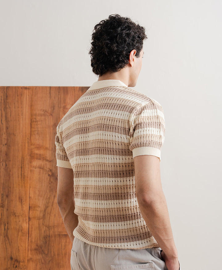 Tan Artisan POLO Cardigan