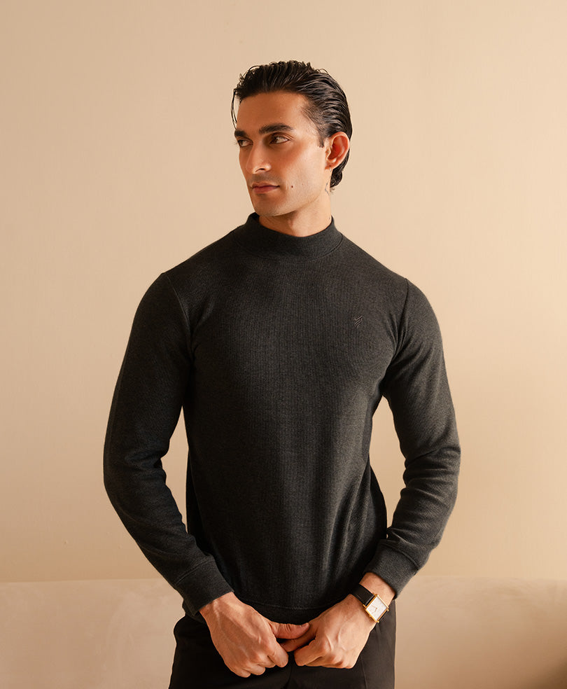 Mens mock neck t shirt best sale