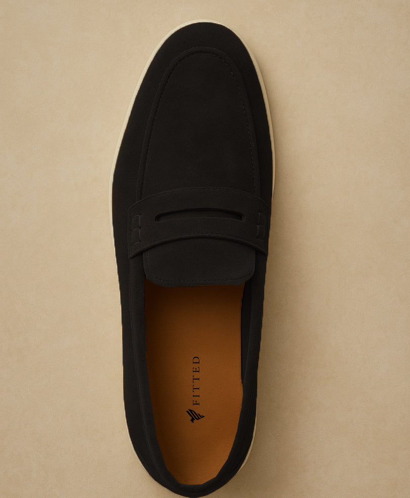 Suede Loafer Noir Shoes
