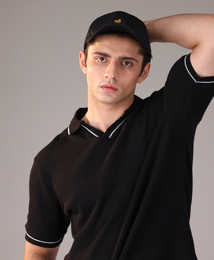 Black FITTED Cap