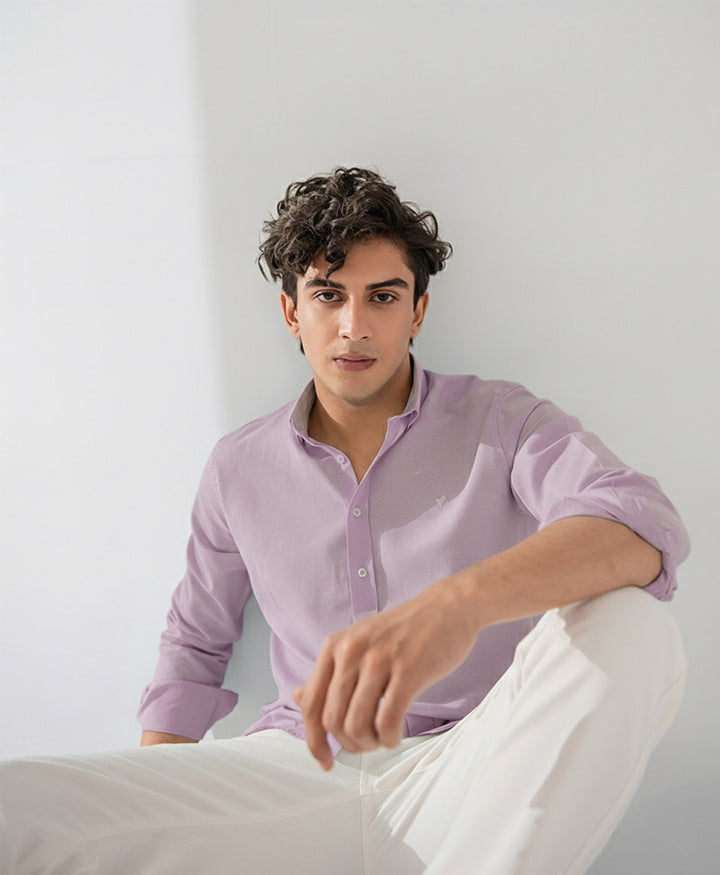 Lt Purple Oxford Shirt (Slim / Modern Fit)