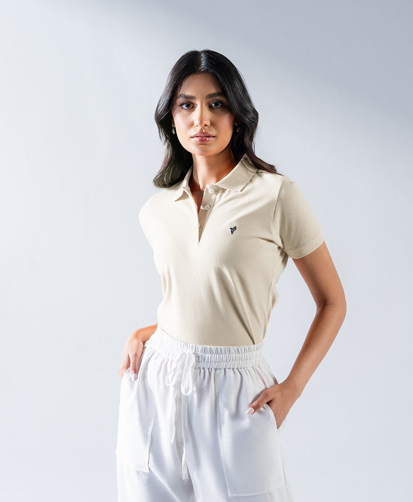 Dove White Basic POLO (Women)