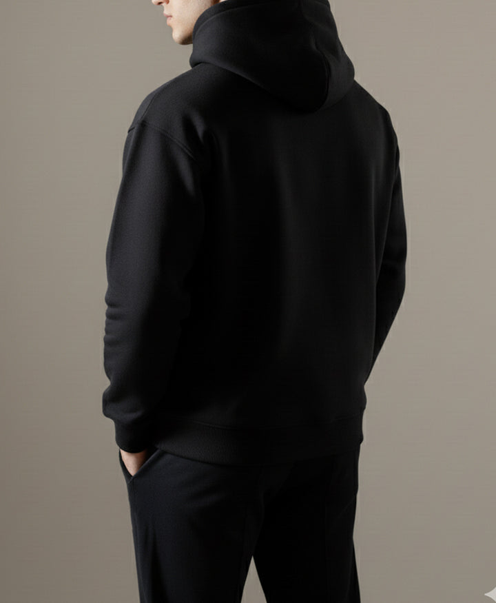 Black Drop Shoulder Hood