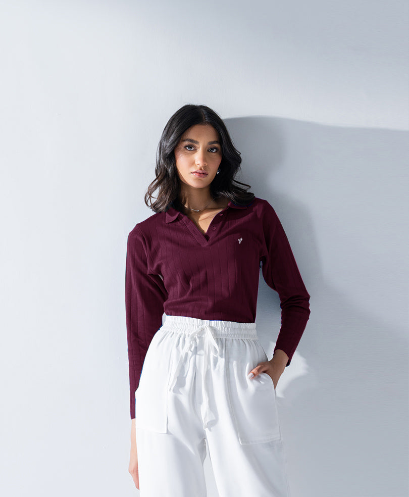 Wine Drop Needle POLO (Women)