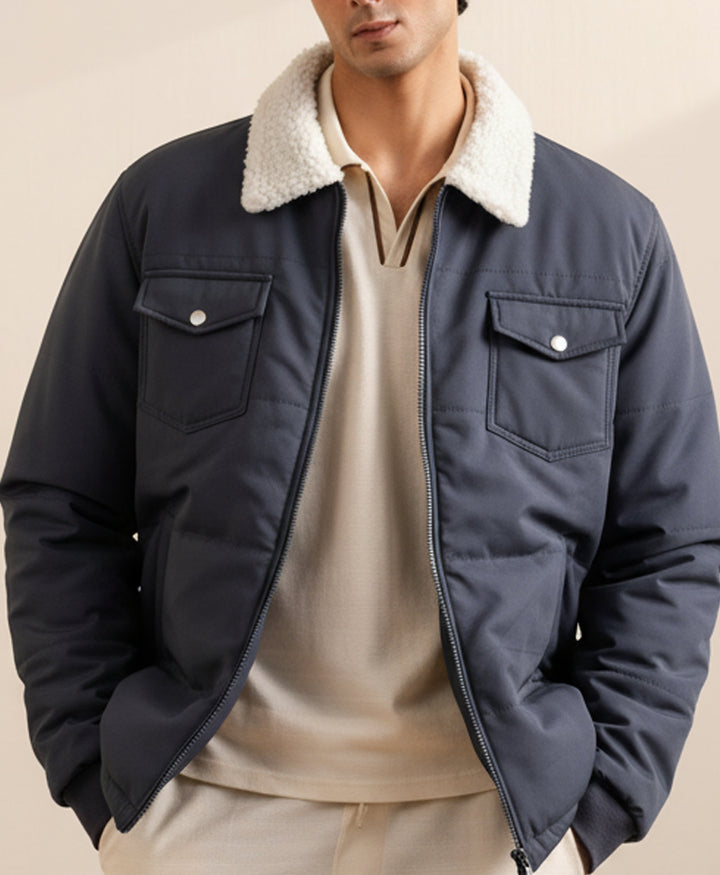Navy Cloudline Quilted Jacket