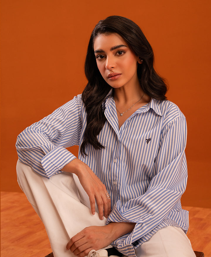 Blue Stripe Shirt (Women)