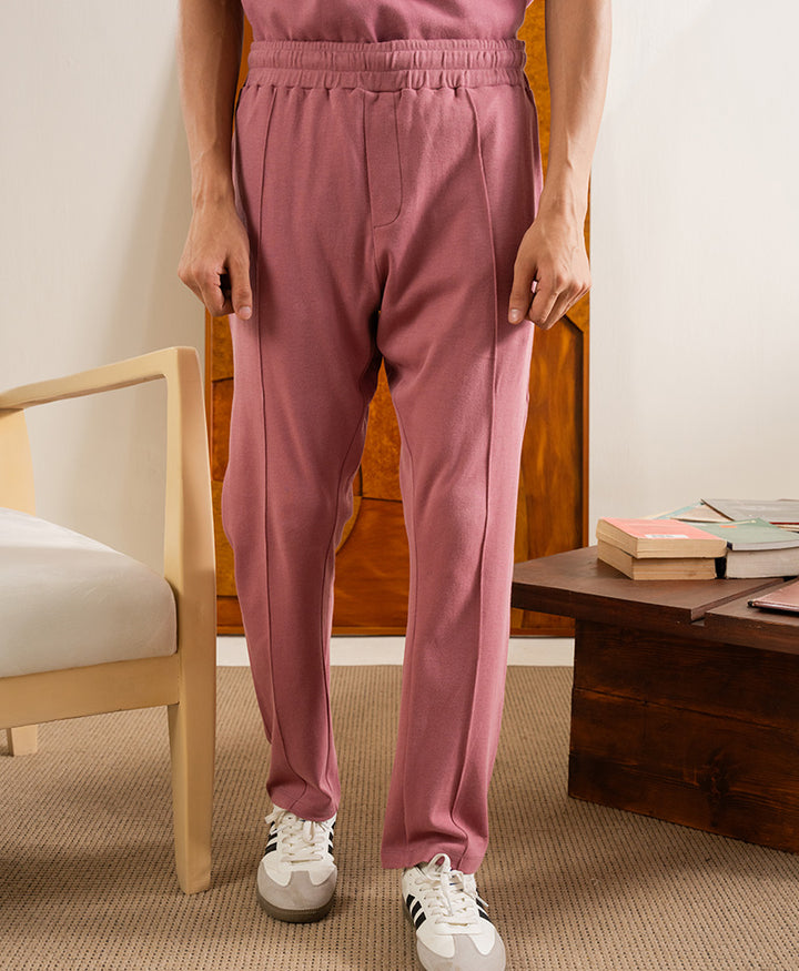 Purple Suave Interlock Trouser