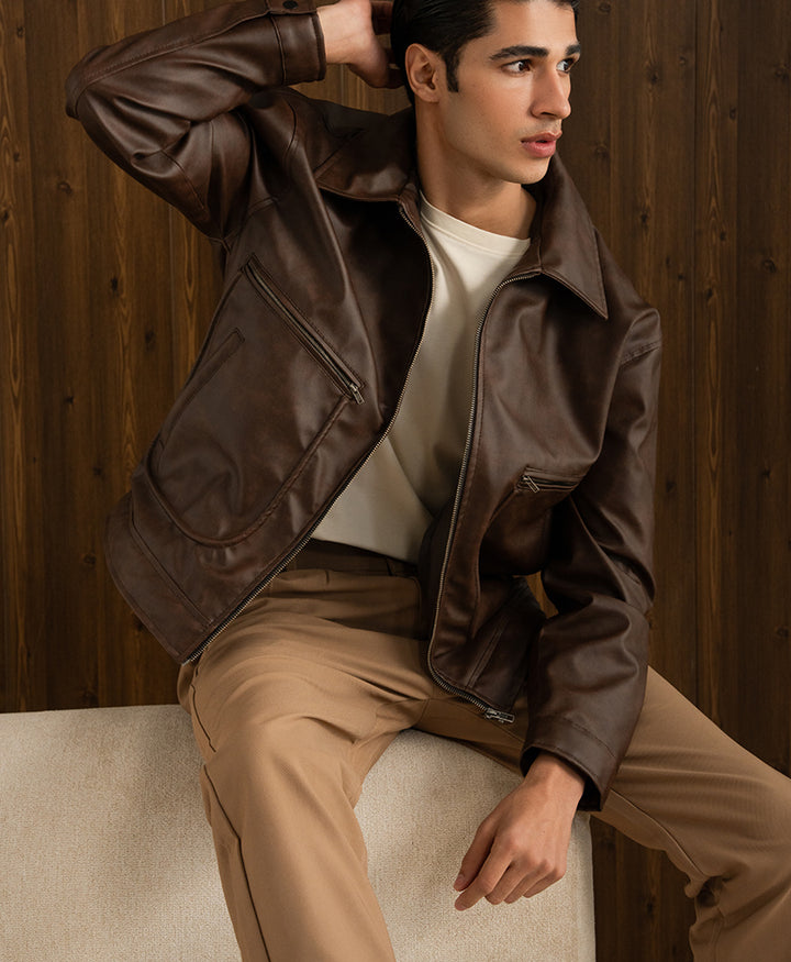 Coffee Fitted Hero Trouser Pant