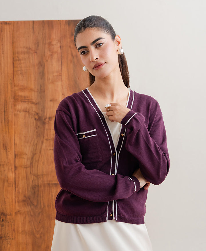 Burgundy Maison Cardigan (Women)