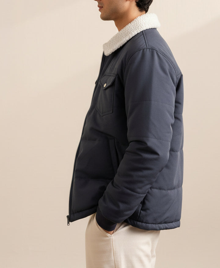 Navy Cloudline Quilted Jacket