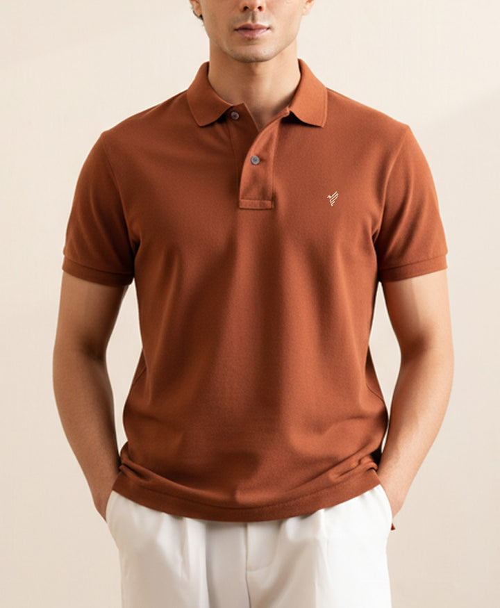 Ginger Brown Basic POLO