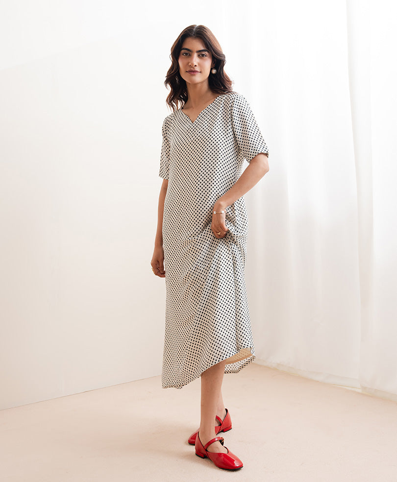 OFF White Polka Dot Dress (Women)