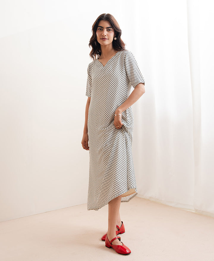OFF White Polka Dot Dress (Women)