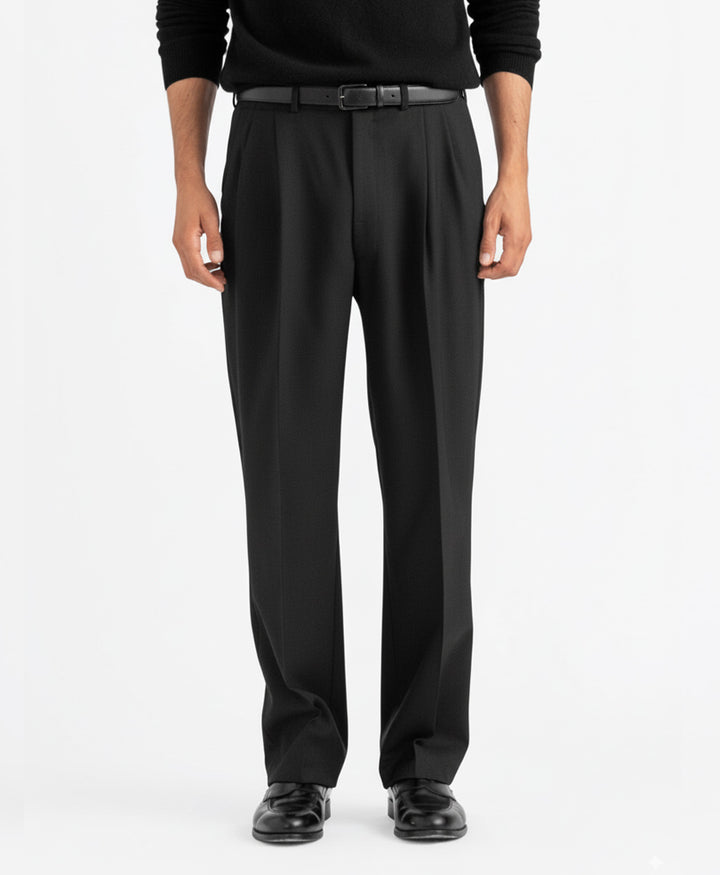 Charcoal Pleated Dress Pant