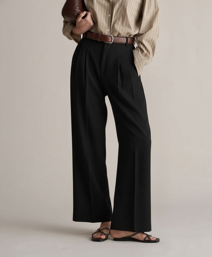 Black Formal Wide Leg Pants (Women)