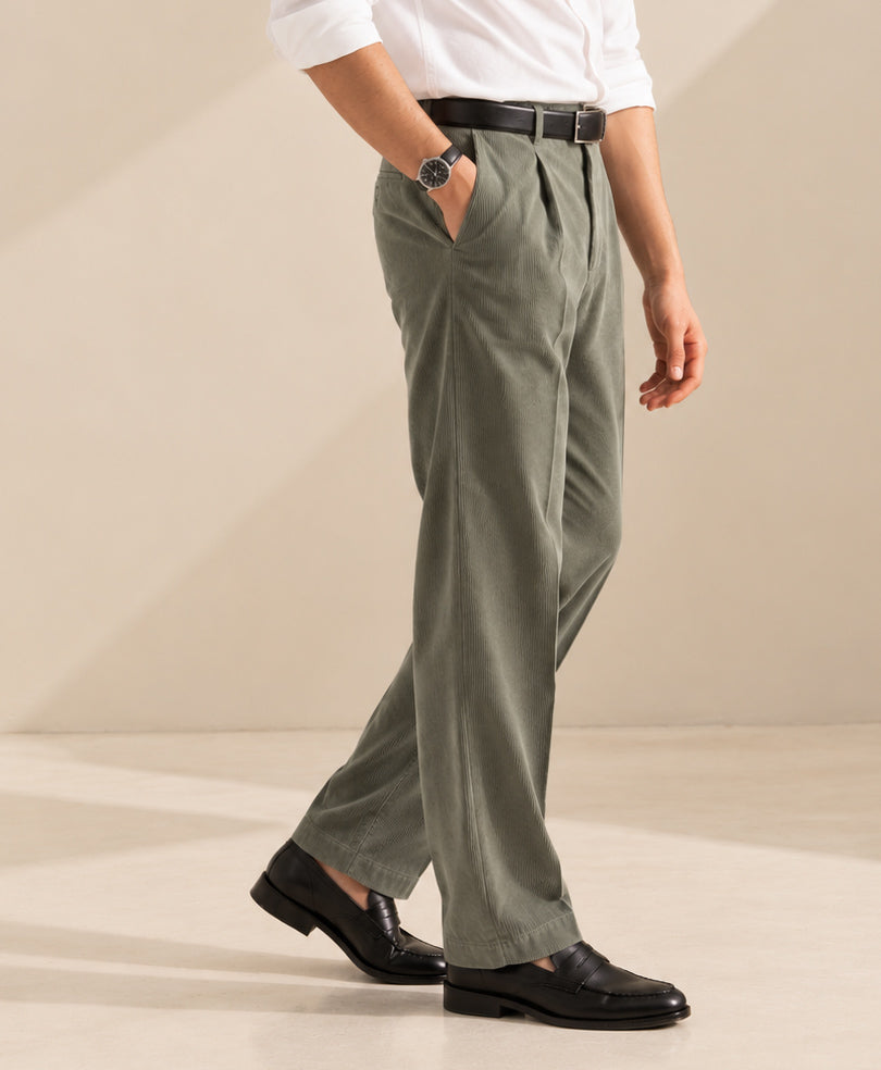 Grey Corduroy Pants