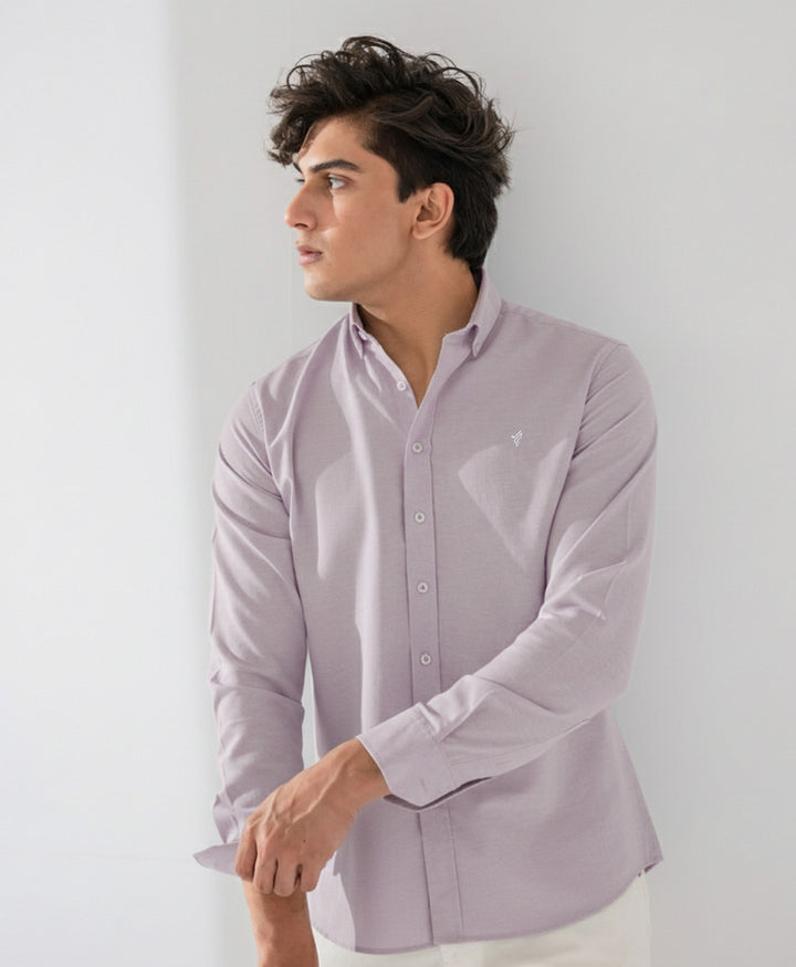Lt Purple Oxford Shirt (Slim / Modern Fit)
