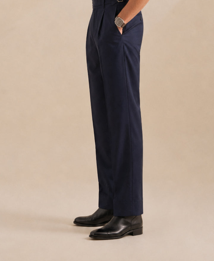 Navy Modern Side Tab Ghurka Pants