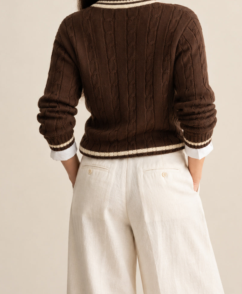 Classic Chocolate Cricket Sweater (Women)