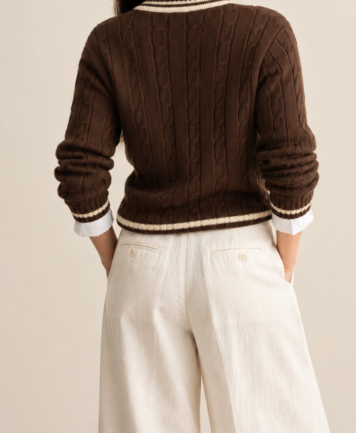 Classic Chocolate Cricket Sweater (Women)