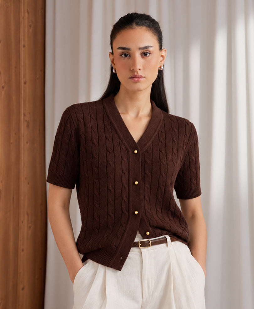 Chocolate Winter Cardigan (Women)