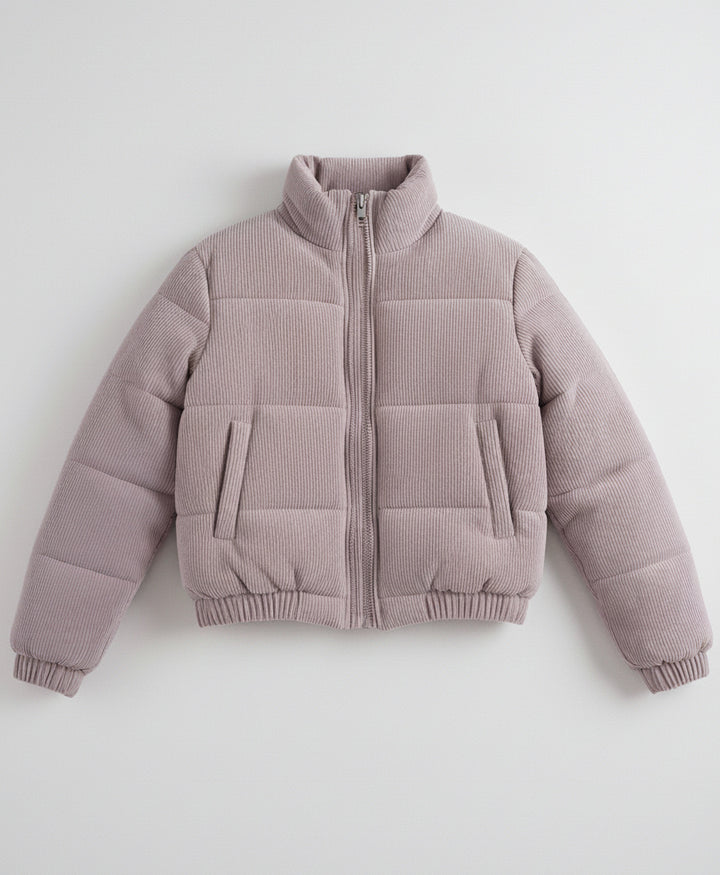 Lilac Corduroy Puffer Jacket (Women)