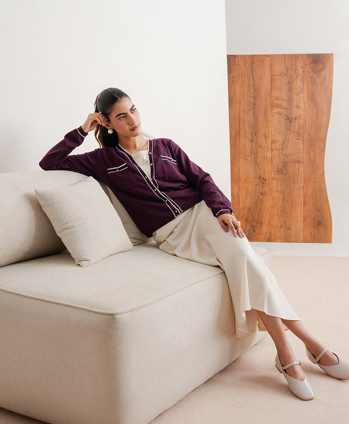 Burgundy Maison Cardigan (Women)